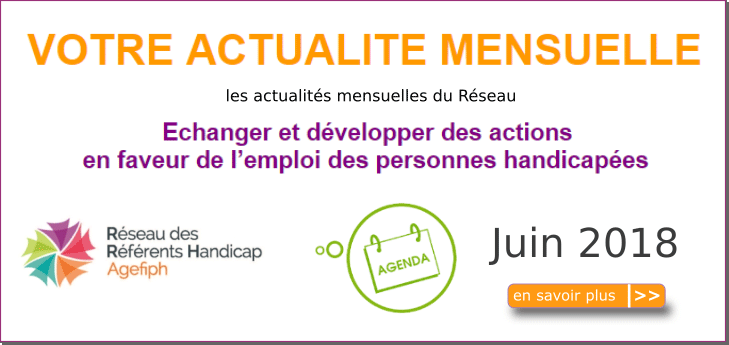 Actualit�s du R�seau des R�f�rents handicap - juin 2018