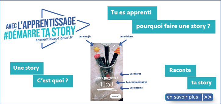 Avec l'apprentissage #D�marre Ta Story!