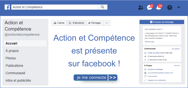 Retrouvez Action et Comp�tence sur Facebook !