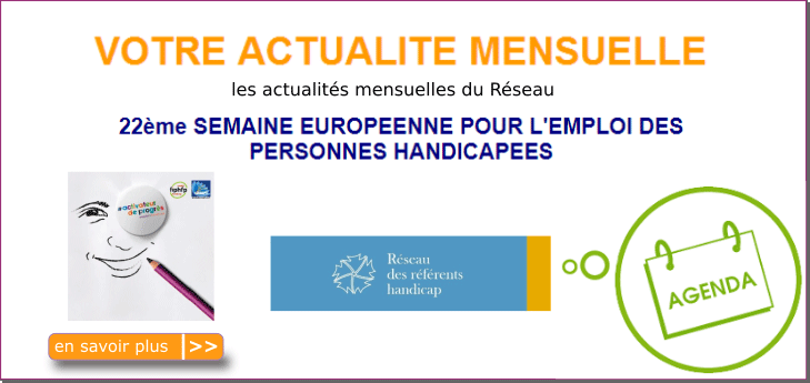 Actualit�s du R�seau des R�f�rents handicap - octobre 2018