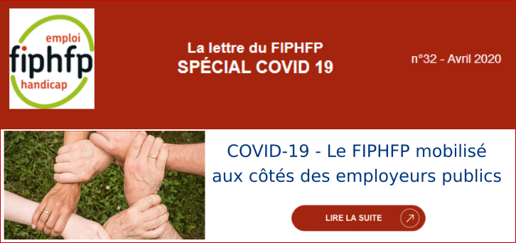 COVID-19 - Le FIPHFP mobilis� aux c�t�s des employeurs publics