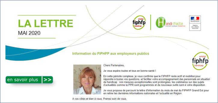 Handi-Pacte Grand Est - Lettre d'information, Mai 2020