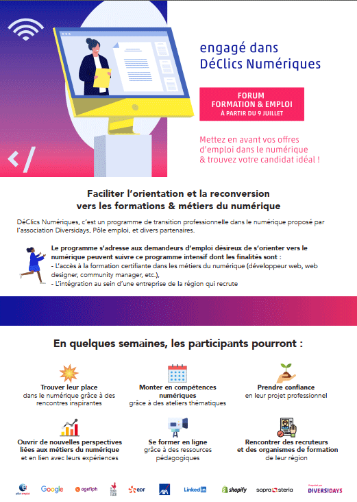 Employeurs - Salon en ligne - Programme D�Clics Num�riques