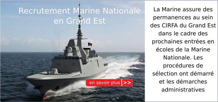 Recrutement Marine Nationale en Grand Est