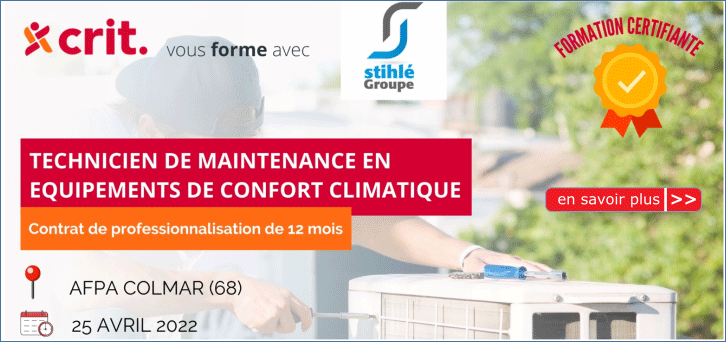 ACTION DE FORMATION TECHNICIEN DE MAINTENANCE CRIT / AFPA