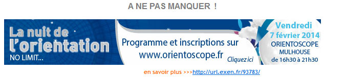 Lettre d'information - Orientoscope f�vrier 2014
