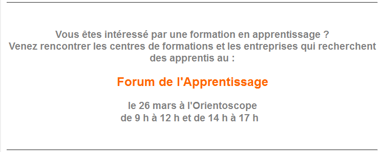 Lettre d'information - Orientoscope mars 2014