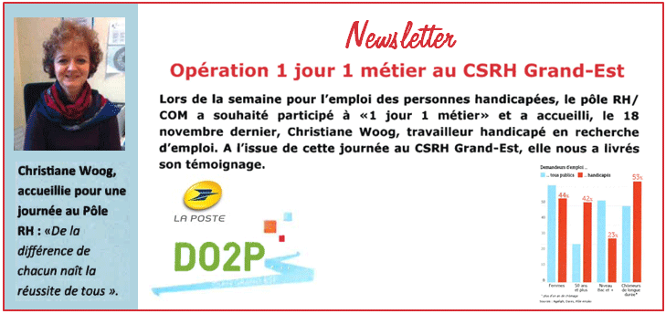 Article Op�ration 1 jour 1 m�tier au CSRH Grand-Est