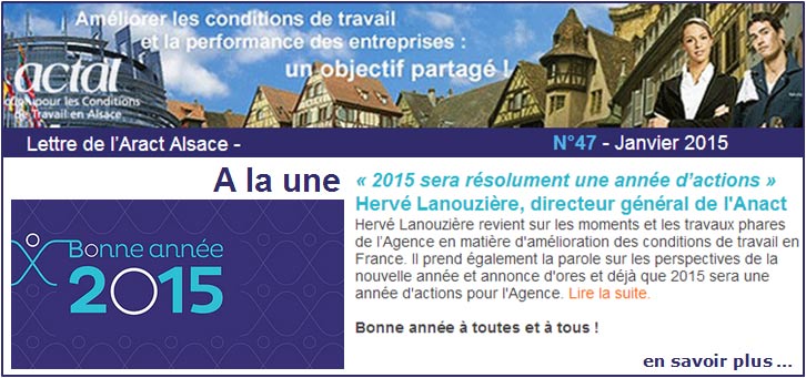 L'actualit� des conditions de travail en Alsace: Lettre d'Actal N�47 - Janvier 2015