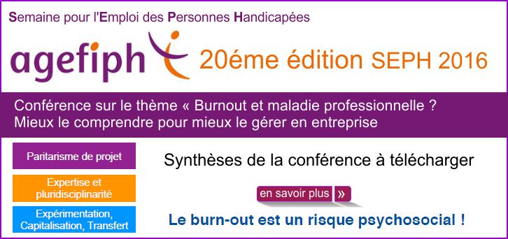 SEPH : synth�se de la conf�rence � Burnout et maladie professionnelle ? Mieux le comprendre pour mieux le g�rer en entreprise �